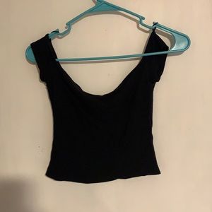 Garage off the shoulder black top